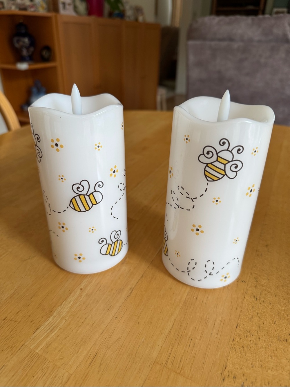 NEW 6” Flameless Candles - Set of 2 - Picture 2 of 5